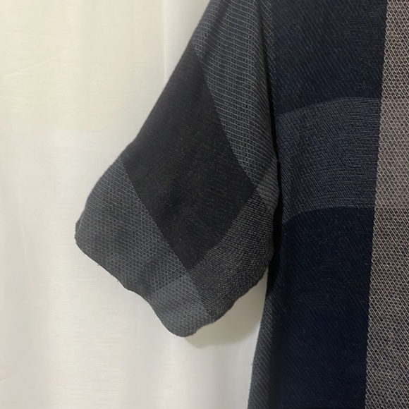 Stephan Schneider Linen Cotton Mix Grey and Blue Dress a104 - Picture 3 of 4